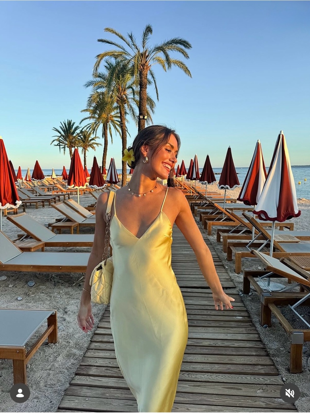 Zara maxi dress flowy butter yellow satin effect wedding evening party - Picture 4 of 16